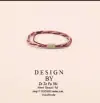 Korean simple hair tie rubber band headband twisted square alloy 1111 undefined